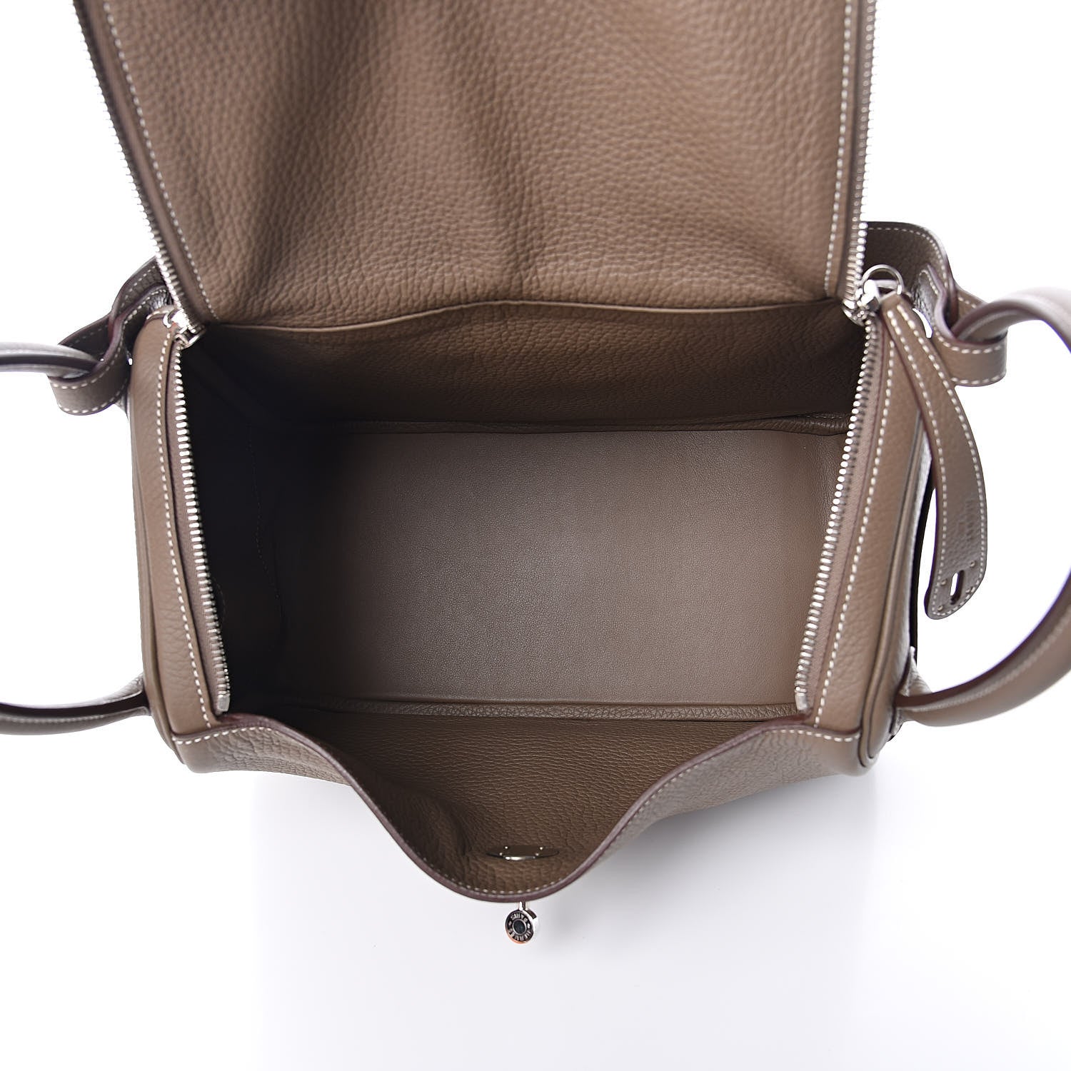 Hermes Taurillon Clemence Lindy 30 Etoupe 5 of 11