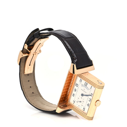 Jaeger-LeCoultre 18K Rose Gold Alligator 30mm Grande Reverso Duo Manual Winding Watch Q3742421 6 of 8