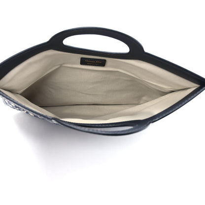 Christian Dior Oblique Fold Over Clutch Blue 6 of 7