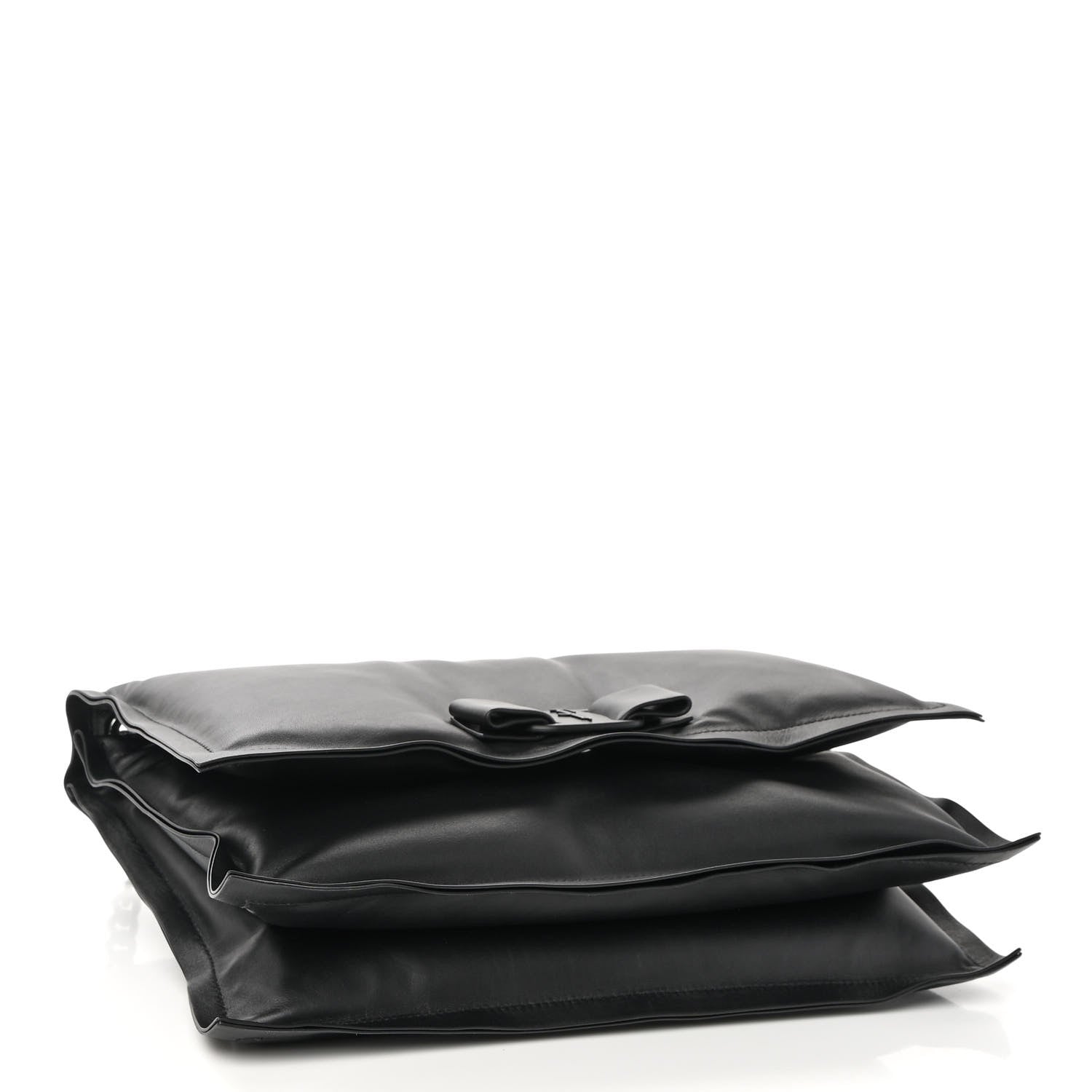 Salvatore Ferragamo Calfskin Small Viva Bow Shoulder Bag Black 4 of 11