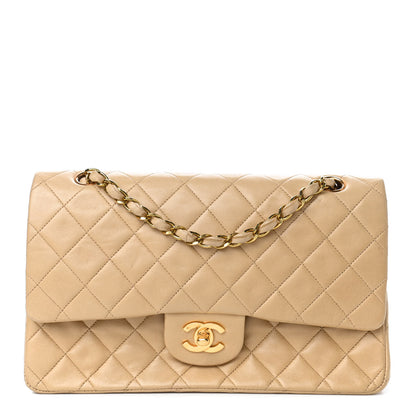 Chanel Lambskin Quilted Medium Double Flap Beige 1 of 4