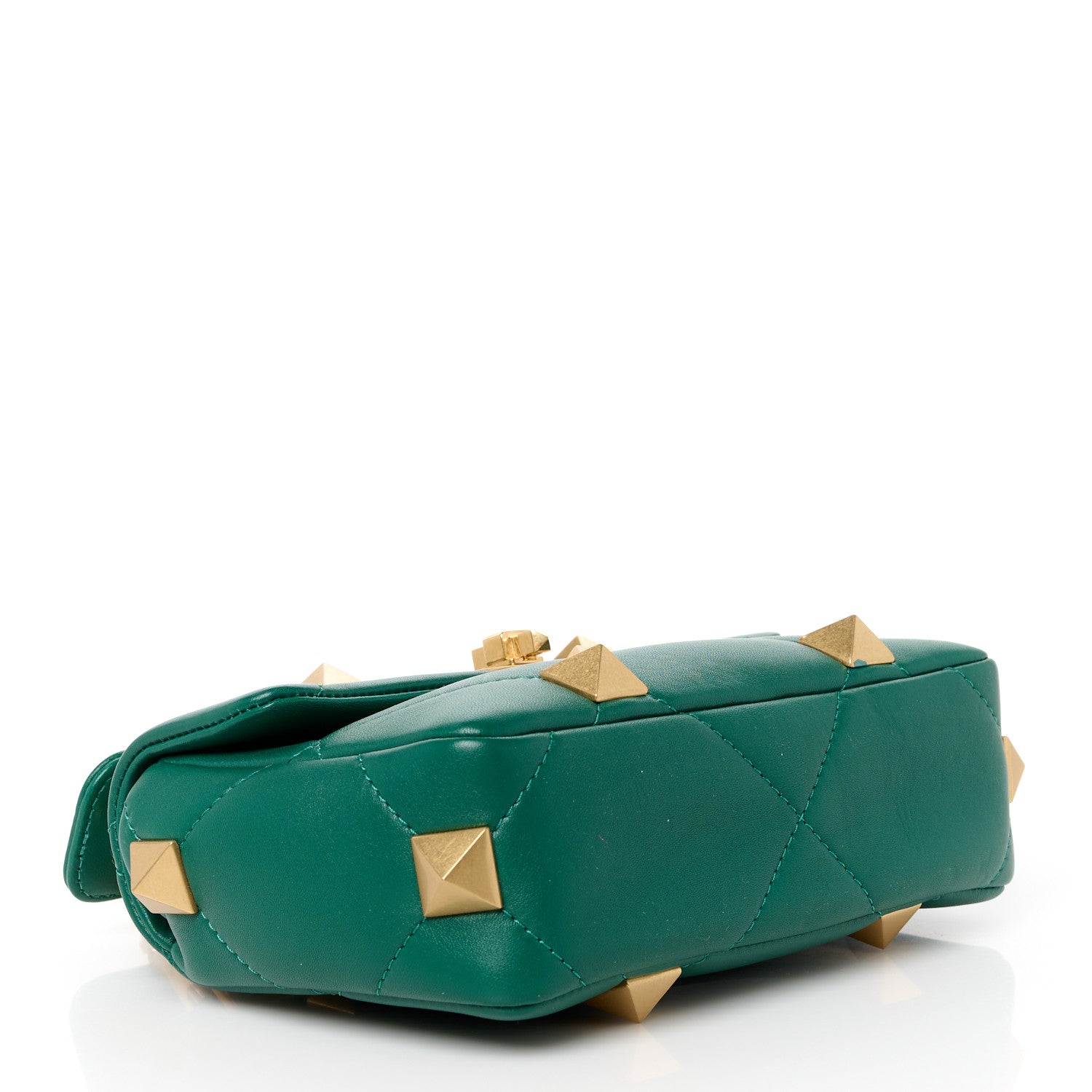 Valentino Garavani Nappa Small Roman Stud Shoulder Bag Jungle 4 of 10
