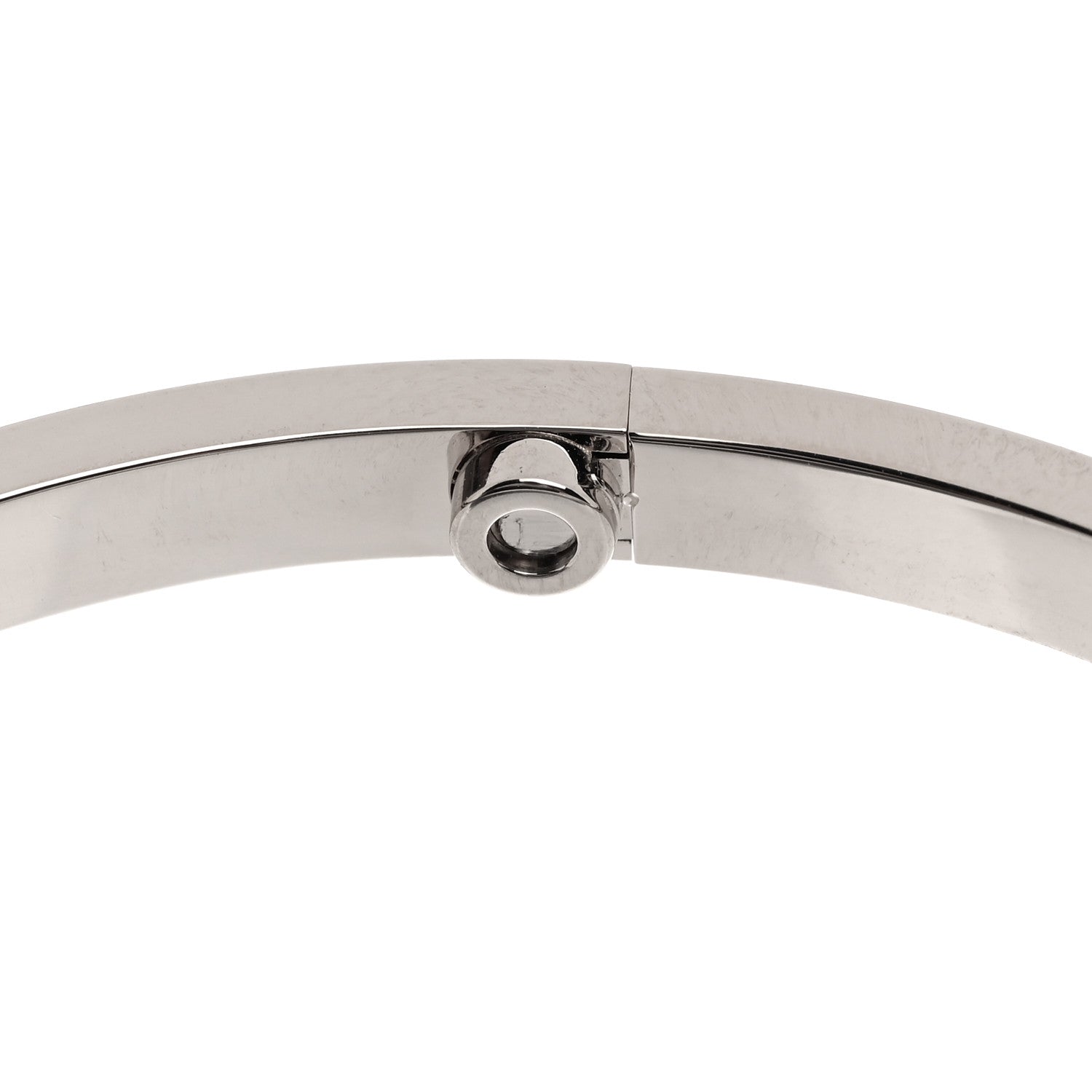 Cartier 18K White Gold Small LOVE Bracelet 18 7 of 8
