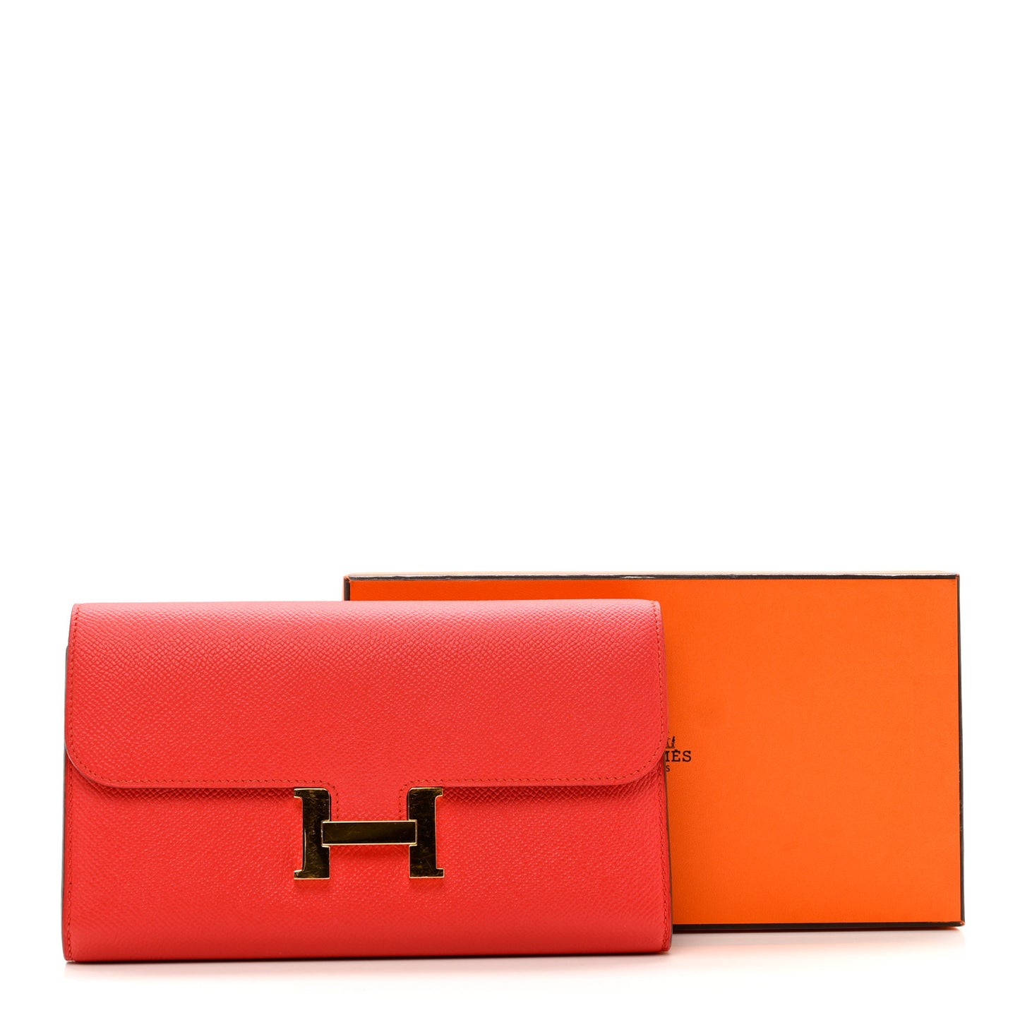 Epsom Constance Long Wallet Rouge Tomate