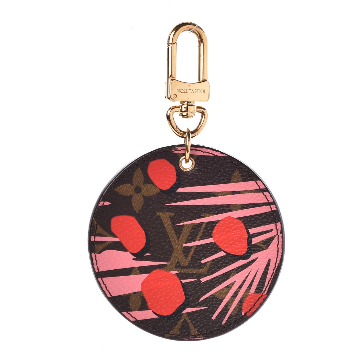 Louis Vuitton Monogram Jungle Dots Bag Charm Key Ring Sugar Pink Poppy 1 of 5
