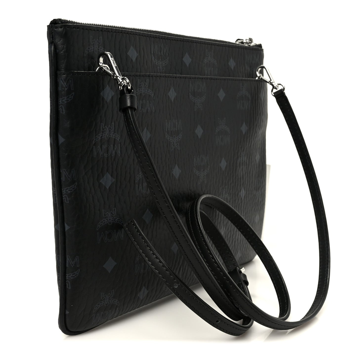 Visetos Medium Crossbody Pouch Black