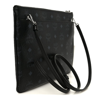 MCM Visetos Medium Crossbody Pouch Black 4 of 11