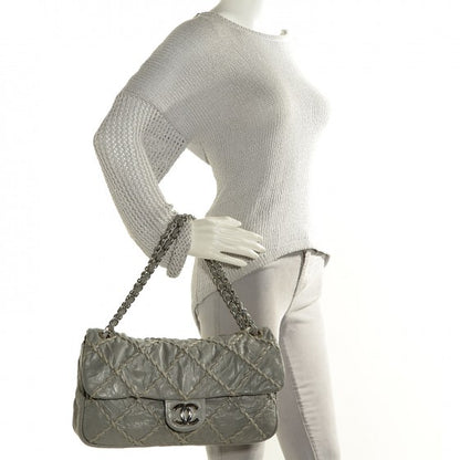 Chanel Calfskin Ultra Stitch Oversized Flap Grey 3 of 24