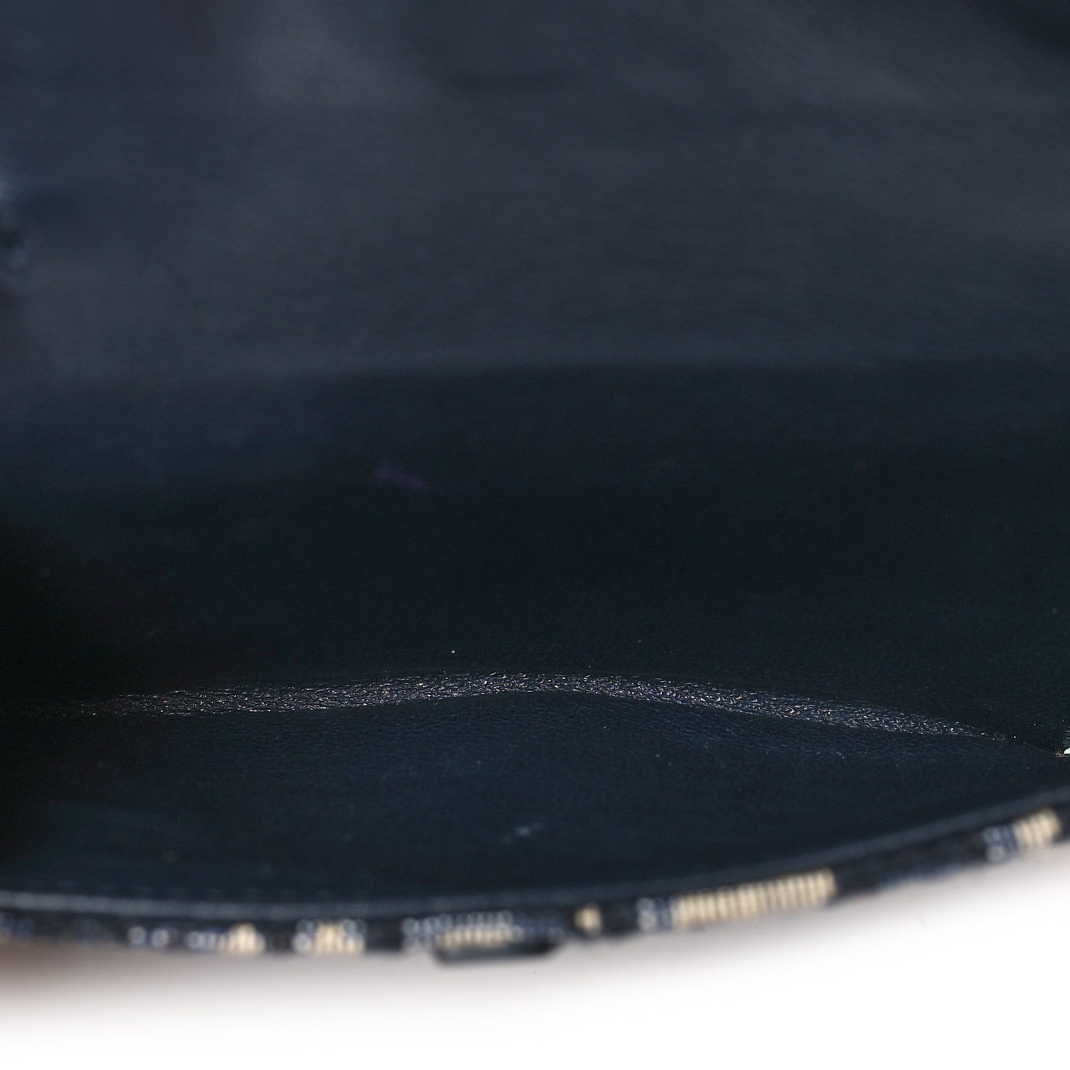 Christian Dior Oblique Nano Saddle Chain Pouch Blue 5 of 10