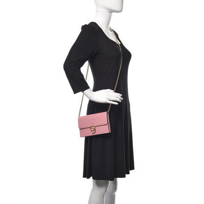 Gucci Guccissima Icon Chain Wallet Carmine Rose 2 of 7