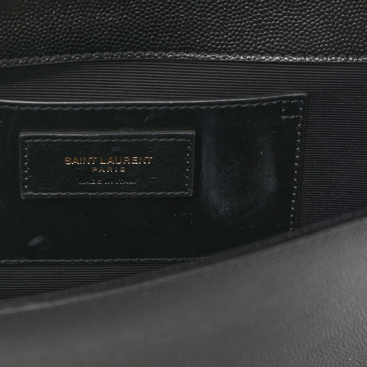 Grain De Poudre Medium Classic Monogram Kate Satchel Black