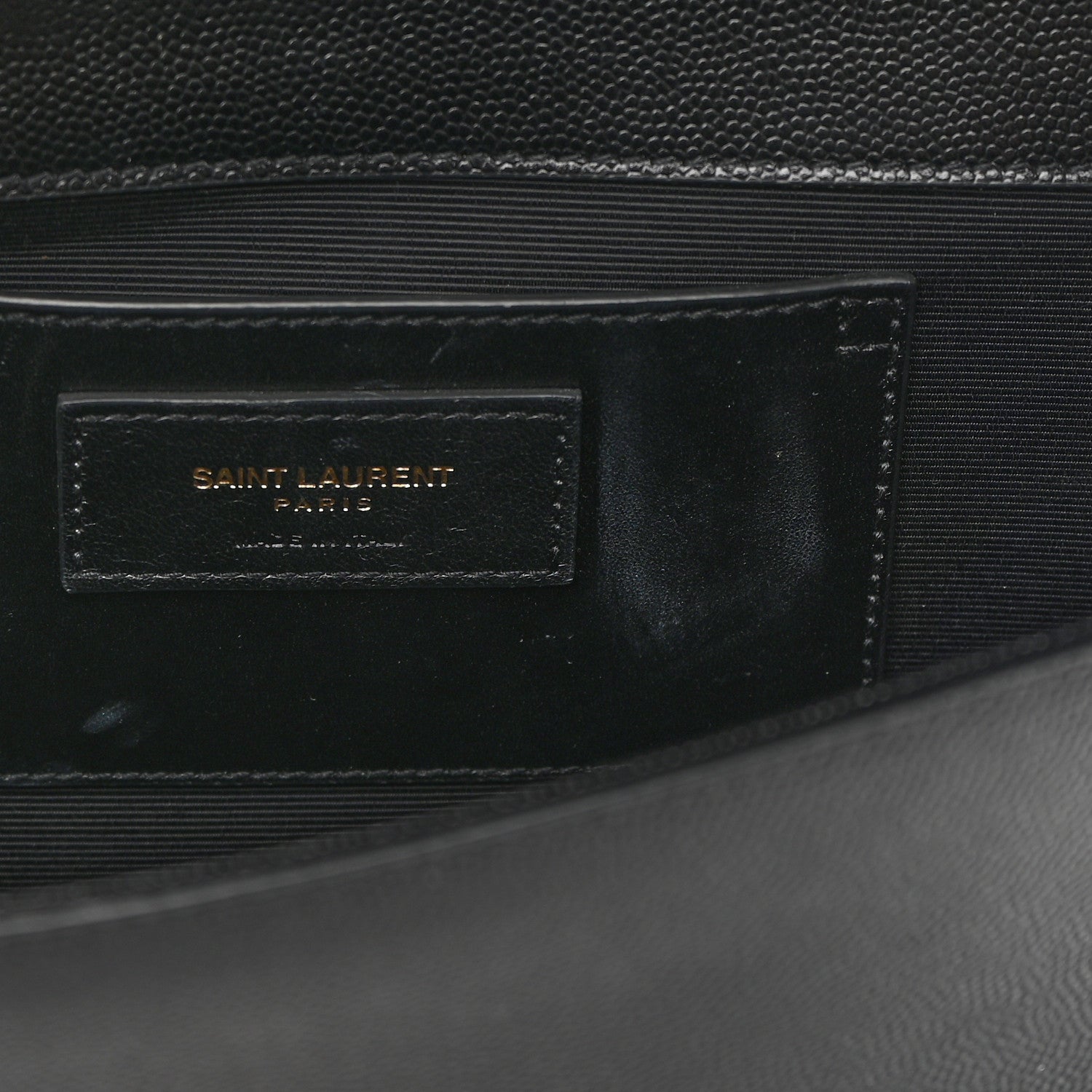 Saint Laurent Grain De Poudre Medium Classic Monogram Kate Satchel Black 10 of 11