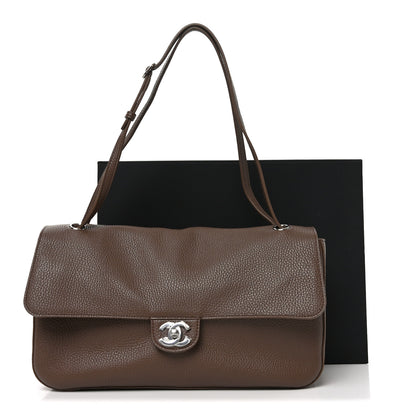 Chanel Grained Calfskin Small Souplissimo Maxi Flap Light Brown 11 of 11