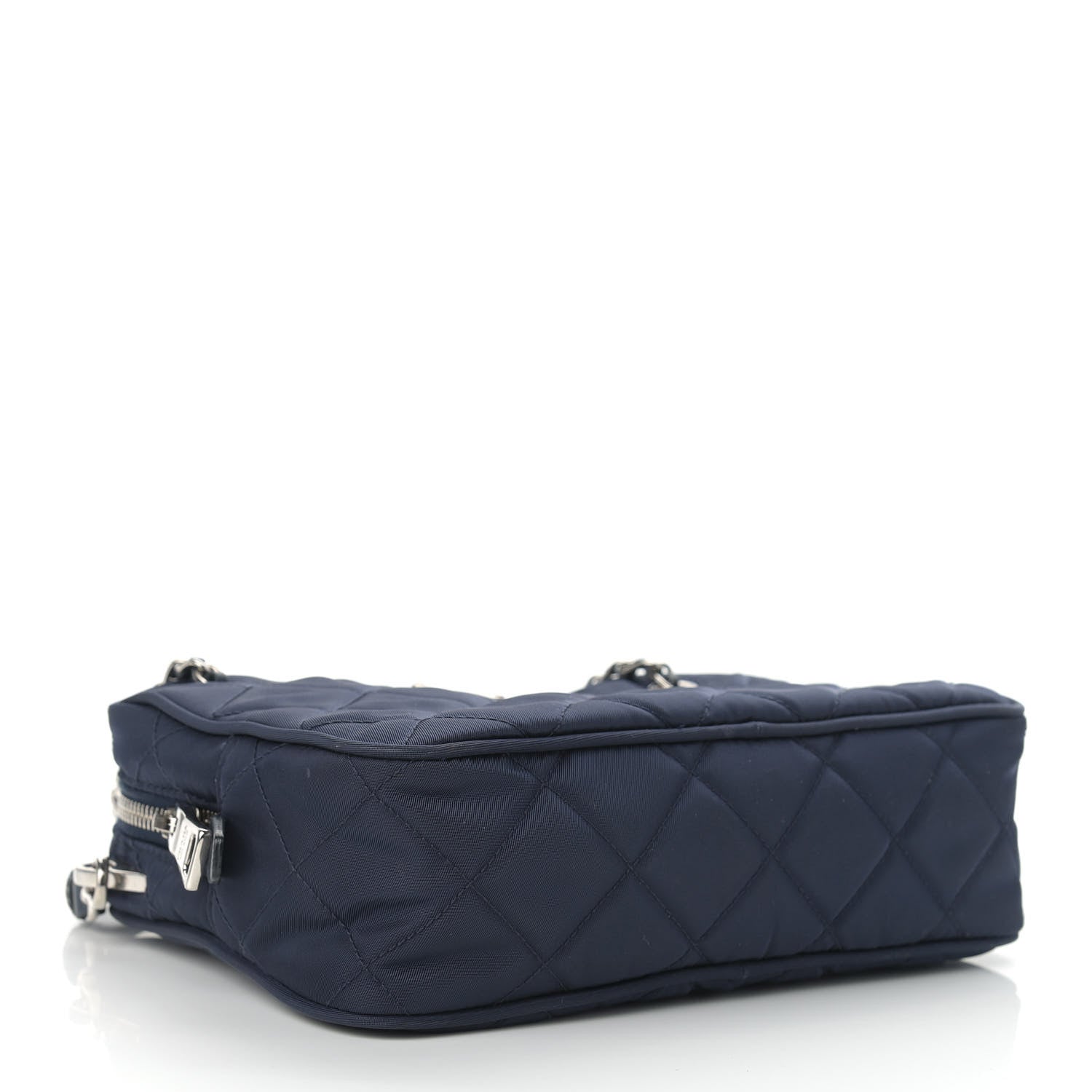 Prada Nylon Tessuto Impuntu Quilted Crossbody Bag Baltico 4 of 16