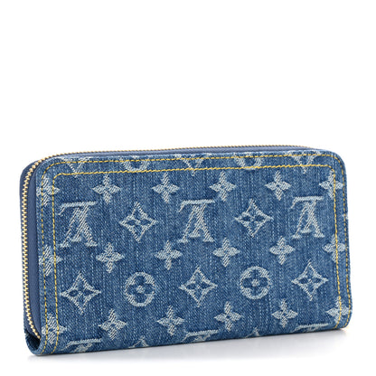 Louis Vuitton Monogram Denim Zippy Wallet NM Blue 3 of 7