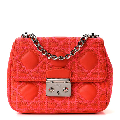 Christian Dior Lambskin Cannage Mini Miss Dior Flap Orange 1 of 9