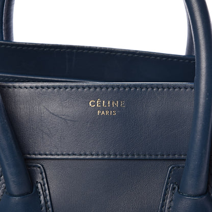 Celine Smooth Calfskin Mini Luggage Deepsea 13 of 14