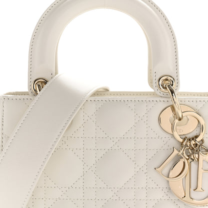 Christian Dior Lambskin Cannage Small Lady Dior White 8 of 10