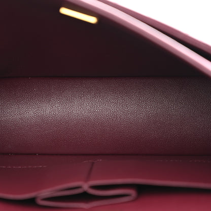 Chanel Lambskin Quilted Medium Double Flap Burgundy 5 of 13