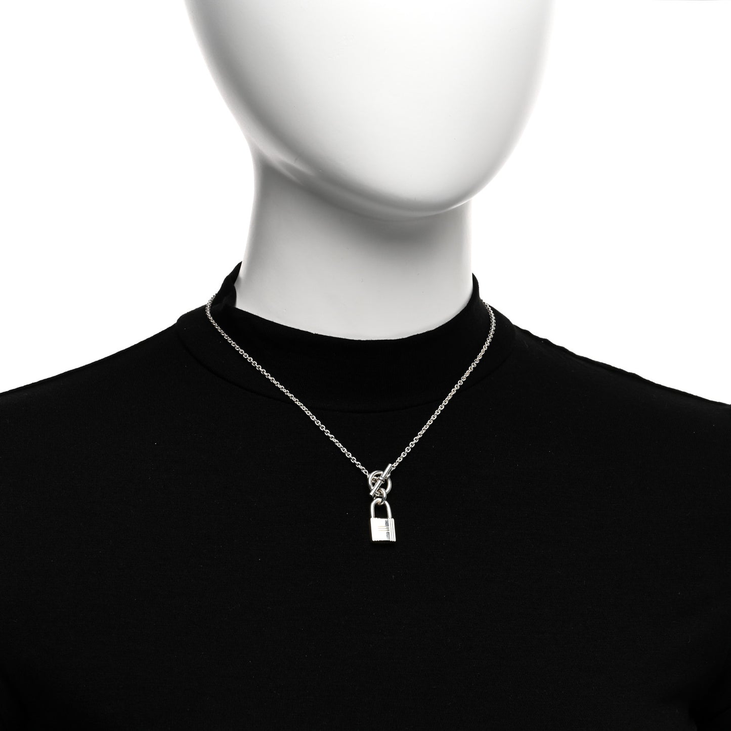 Sterling Silver Cadenas Kelly Lock Pendant Necklace