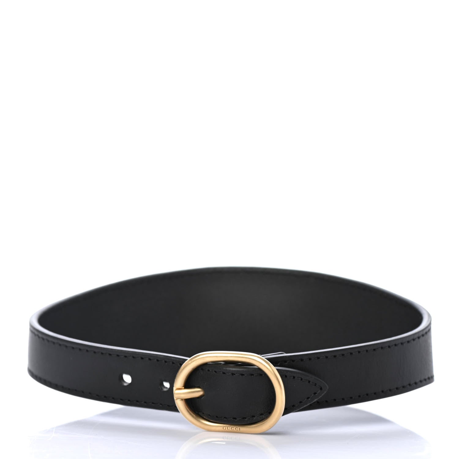 Gucci Calfskin Horse Head Choker Black 2 of 4