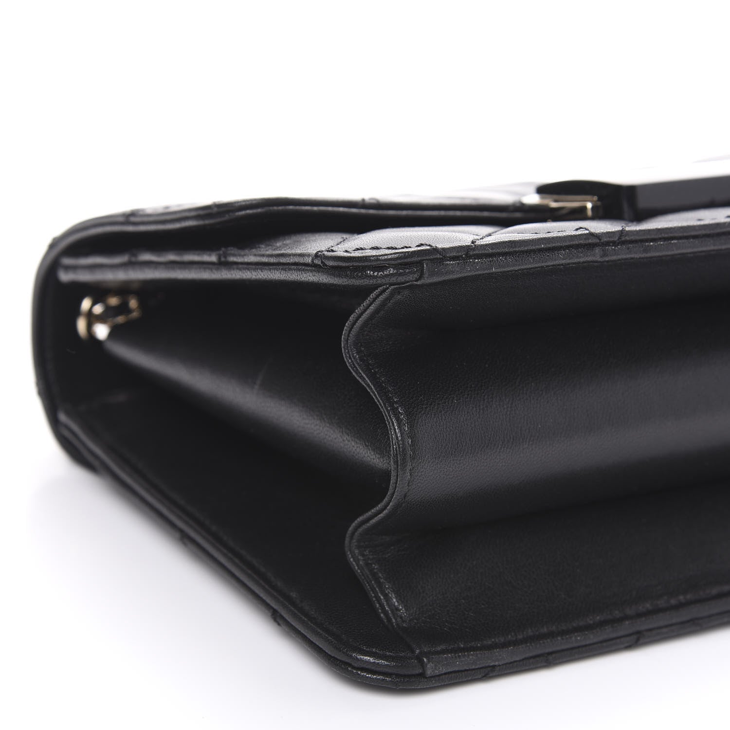 Chanel Sheepskin Quilted Beauty Lock Flap Black 8 of 10