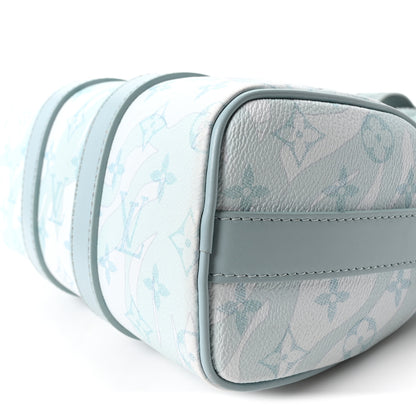 Louis Vuitton Monogram Aquagarden Keepall Bandouliere 25 Crystal Blue 9 of 9