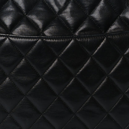 Chanel Lambskin Quilted CC Shopping Tote Black 7 of 9