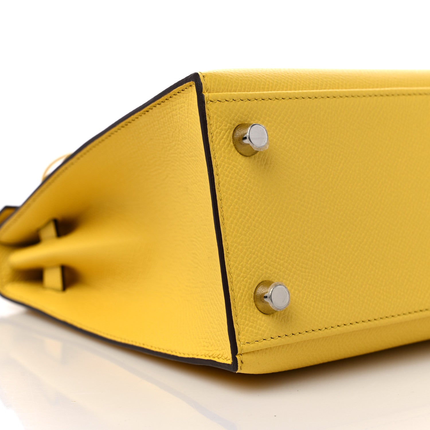Hermes Epsom Kelly Sellier 25 Jaune De Naples 7 of 9