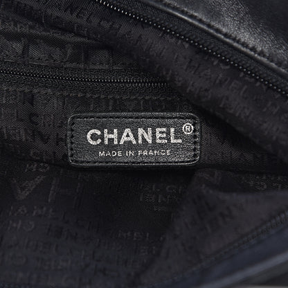 Chanel Lambskin Stitched Medium Ultimate Soft Tote Black 6 of 10