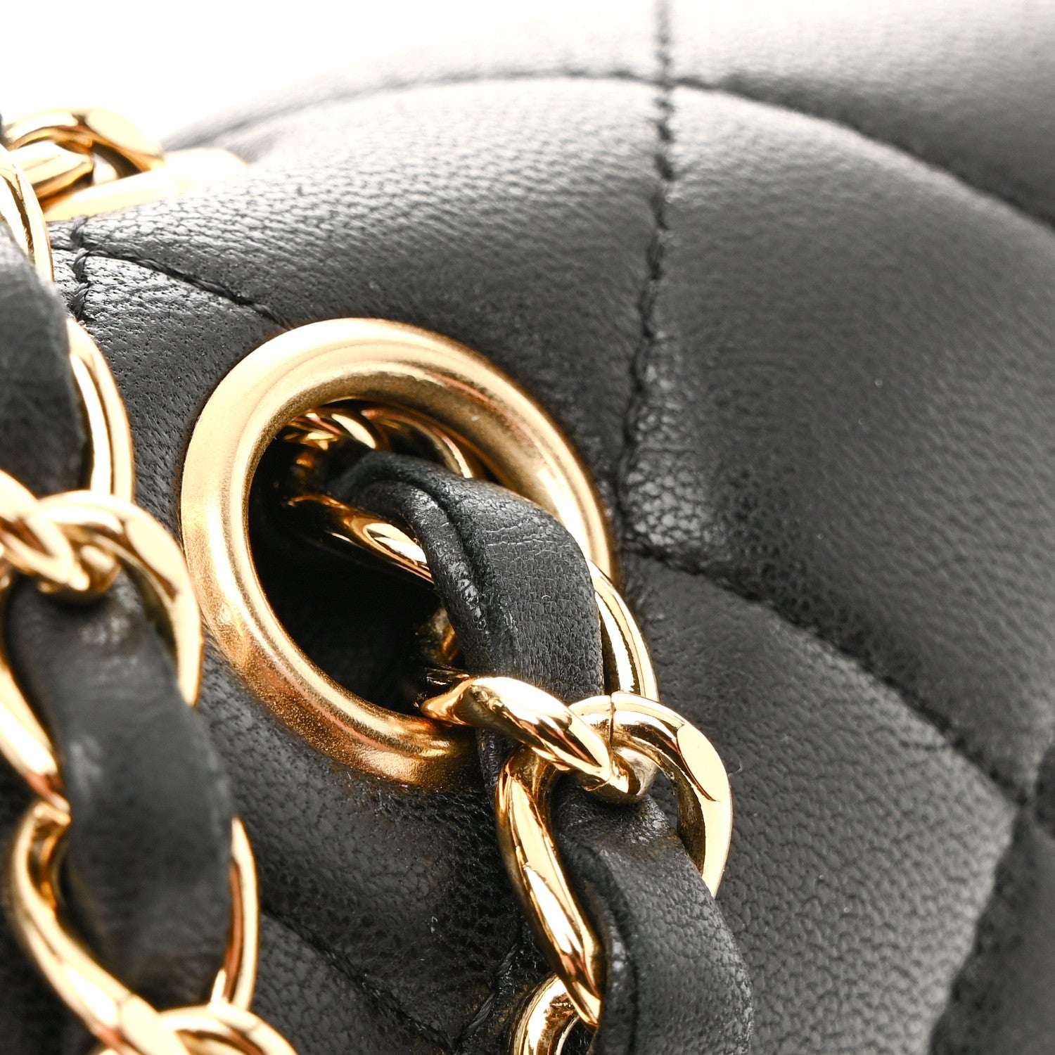 Chanel Lambskin Quilted Medium Double Flap Black 18 of 18