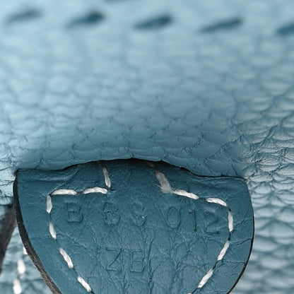 Hermes Taurillon Clemence Evelyne TPM New Blue Jean 7 of 11