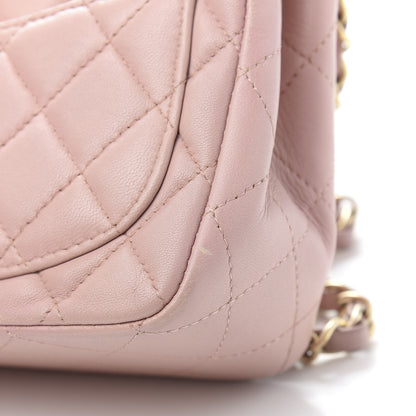 Chanel Lambskin Quilted Mini Square Flap Pink 12 of 13