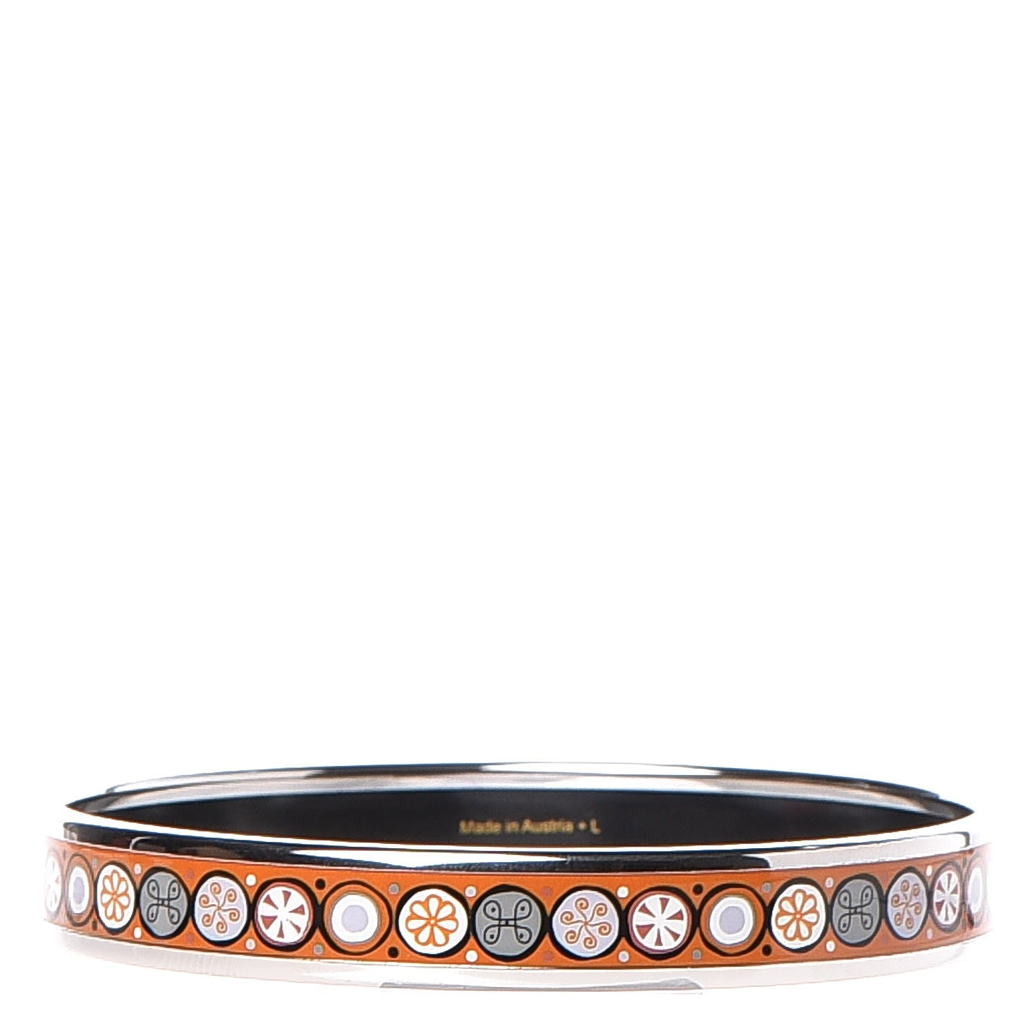 Hermes Enamel Narrow Printed Bracelet 70 3 of 6
