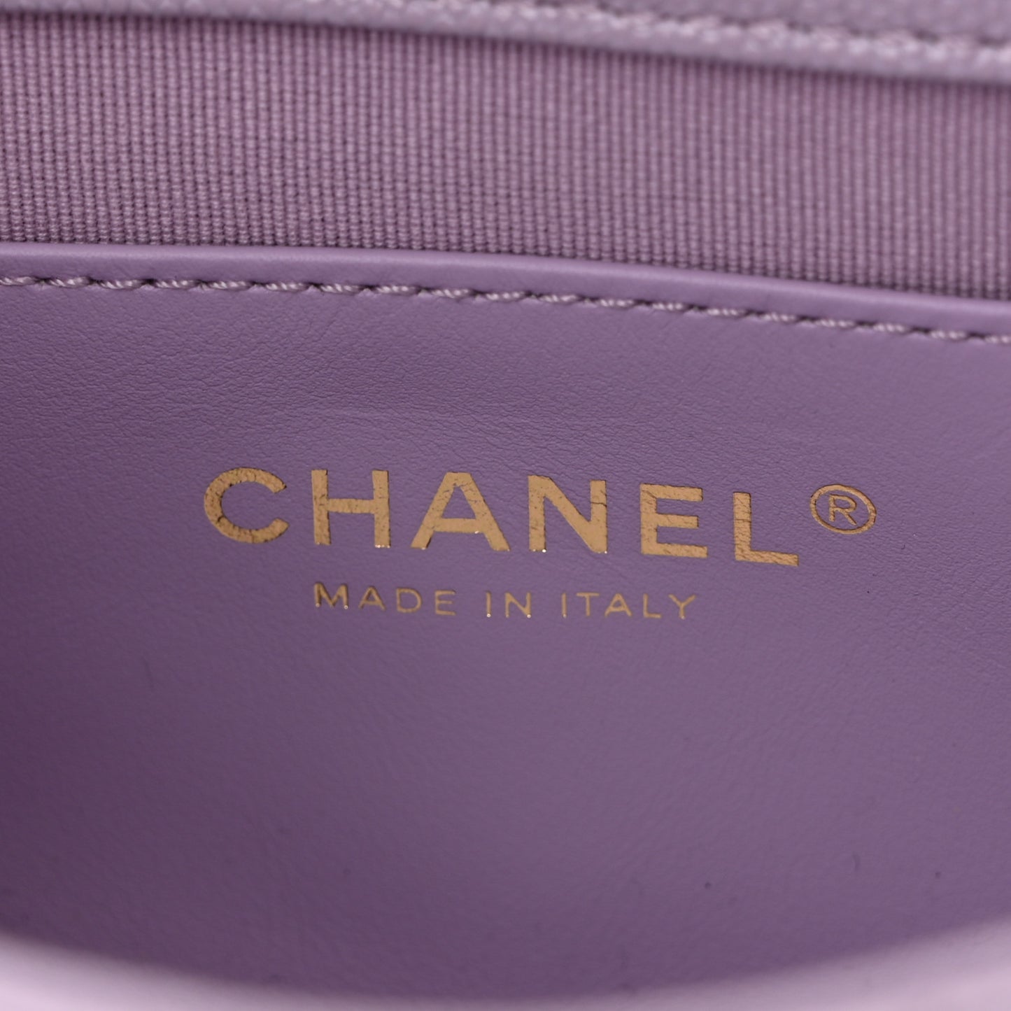 Caviar Quilted Funky Match Mini Flap Light Purple Light Purple