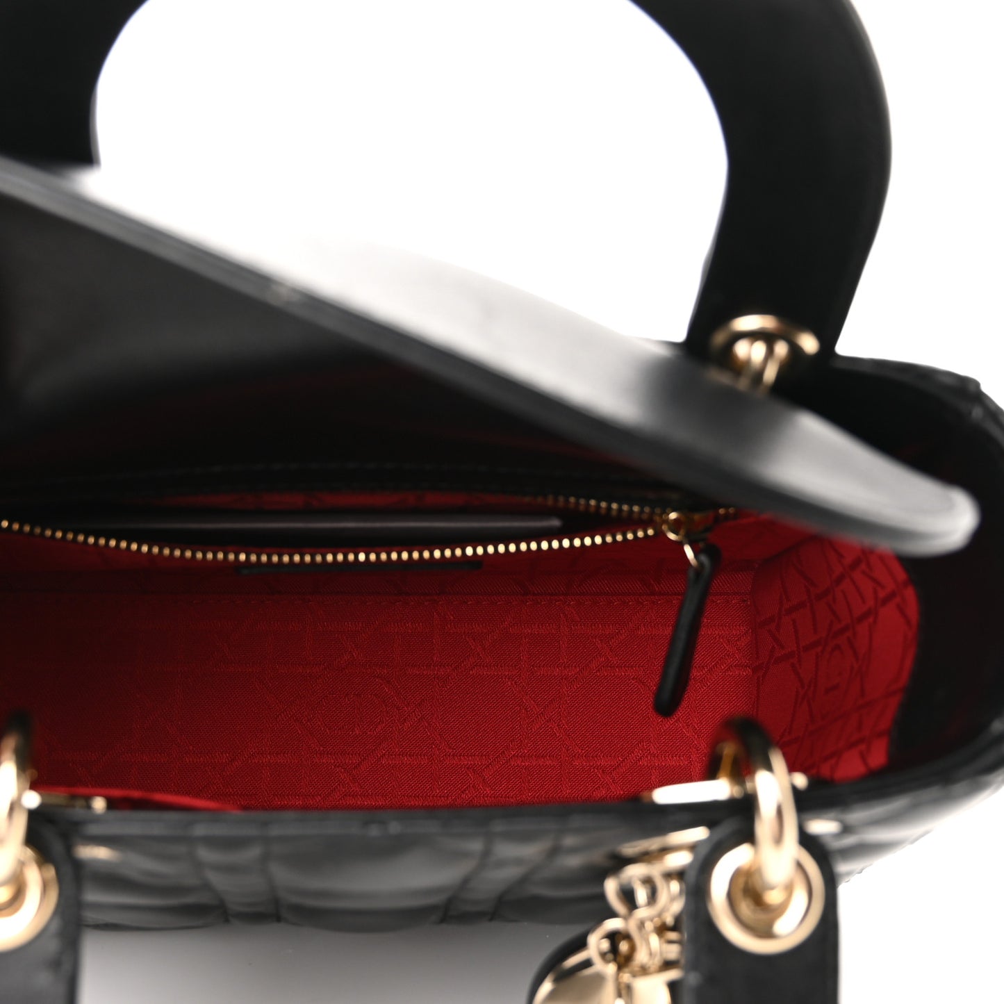Lambskin Cannage Small My ABCDior Lady Dior Black