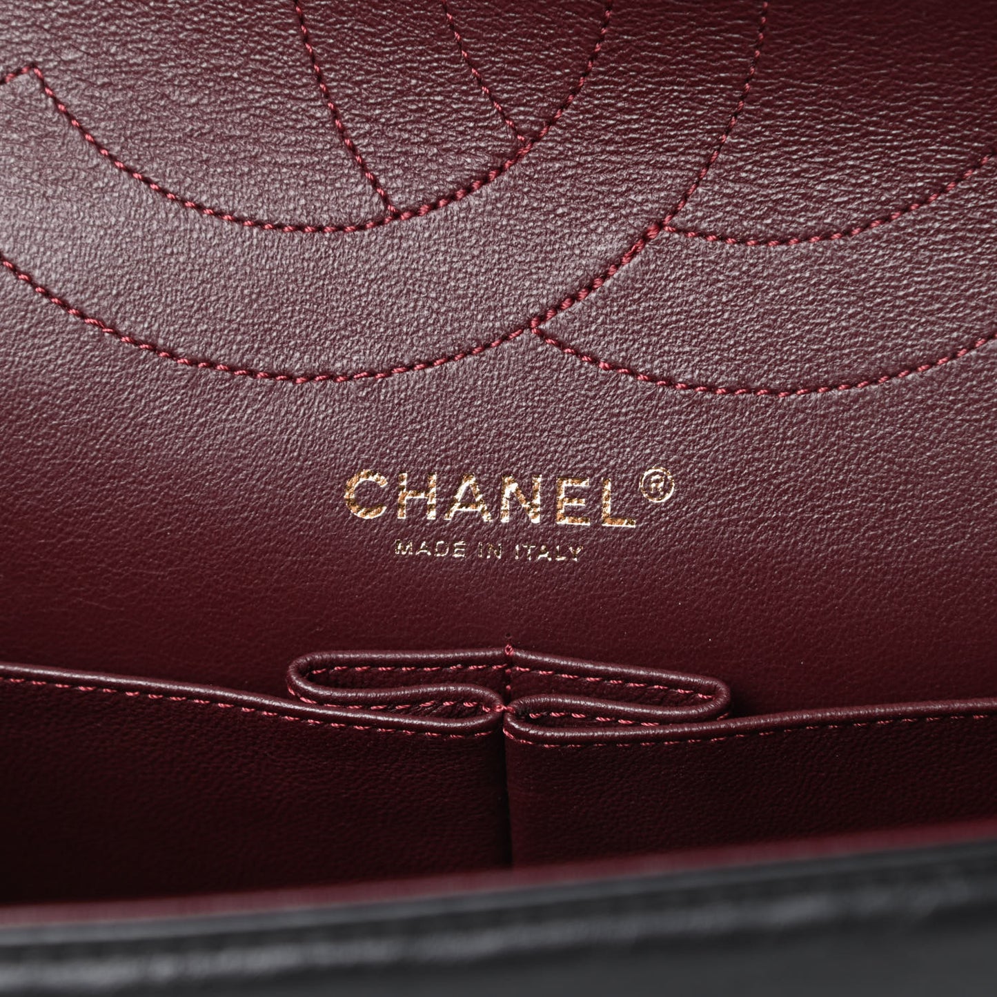Aged Calfskin Quilted 2.55 Reissue 227 Flap Black