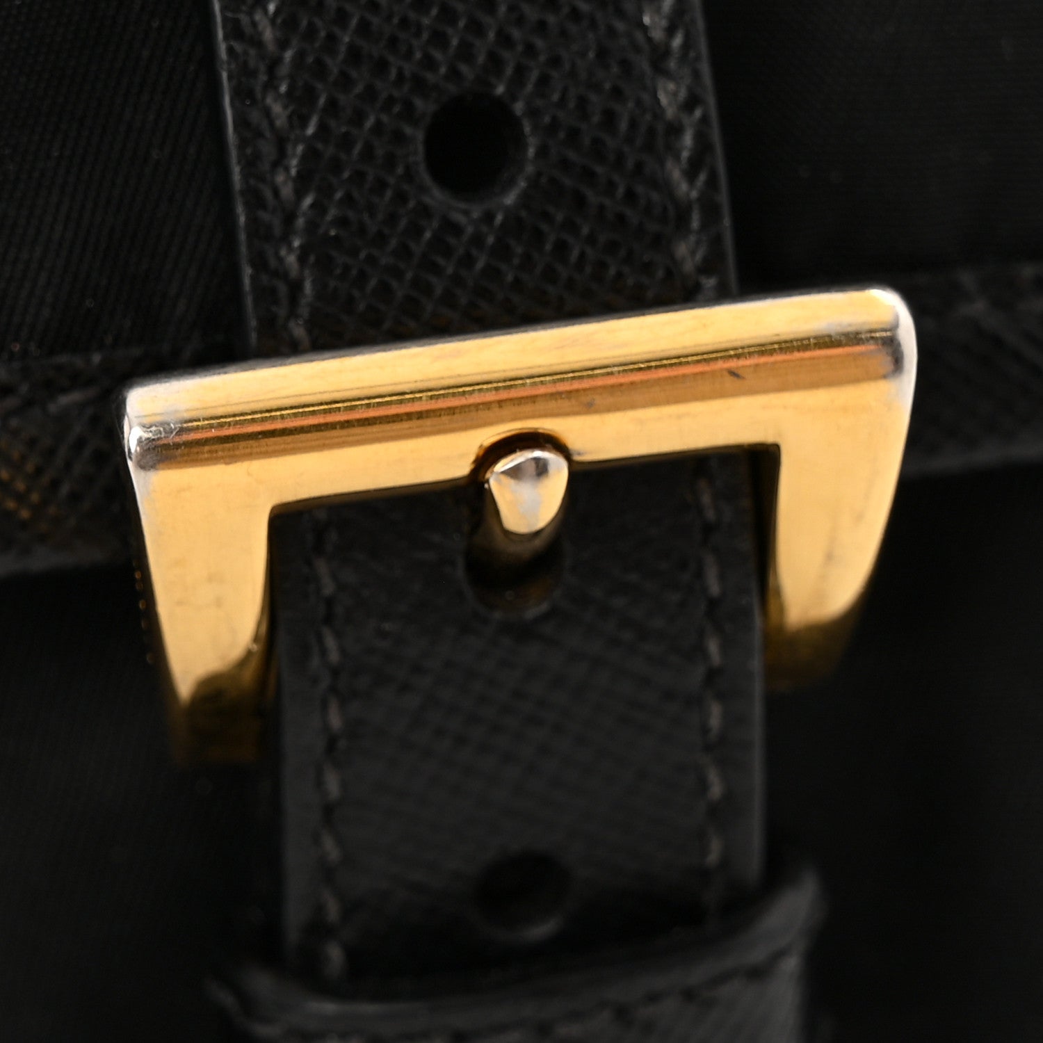 Prada Tessuto Nylon Saffiano Messenger Bag Black 12 of 20