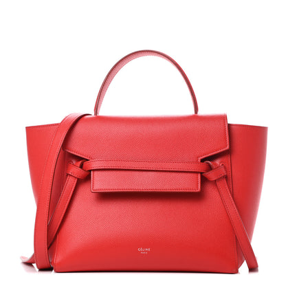 Celine Grained Calfskin Micro Belt Bag Coquelicot 1 of 12