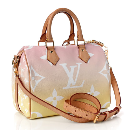 Louis Vuitton Monogram Giant By The Pool Speedy Bandouliere 25 Light Pink 3 of 12