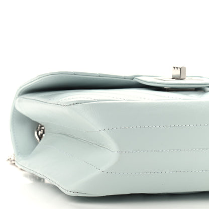 Chanel Aged Calfskin Chevron Quilted 2.55 Reissue Mini Flap Light Blue 8 of 9