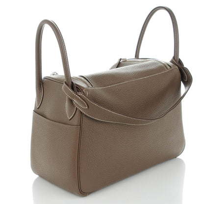 Hermes Taurillon Clemence Lindy 30 Etoupe 5 of 11