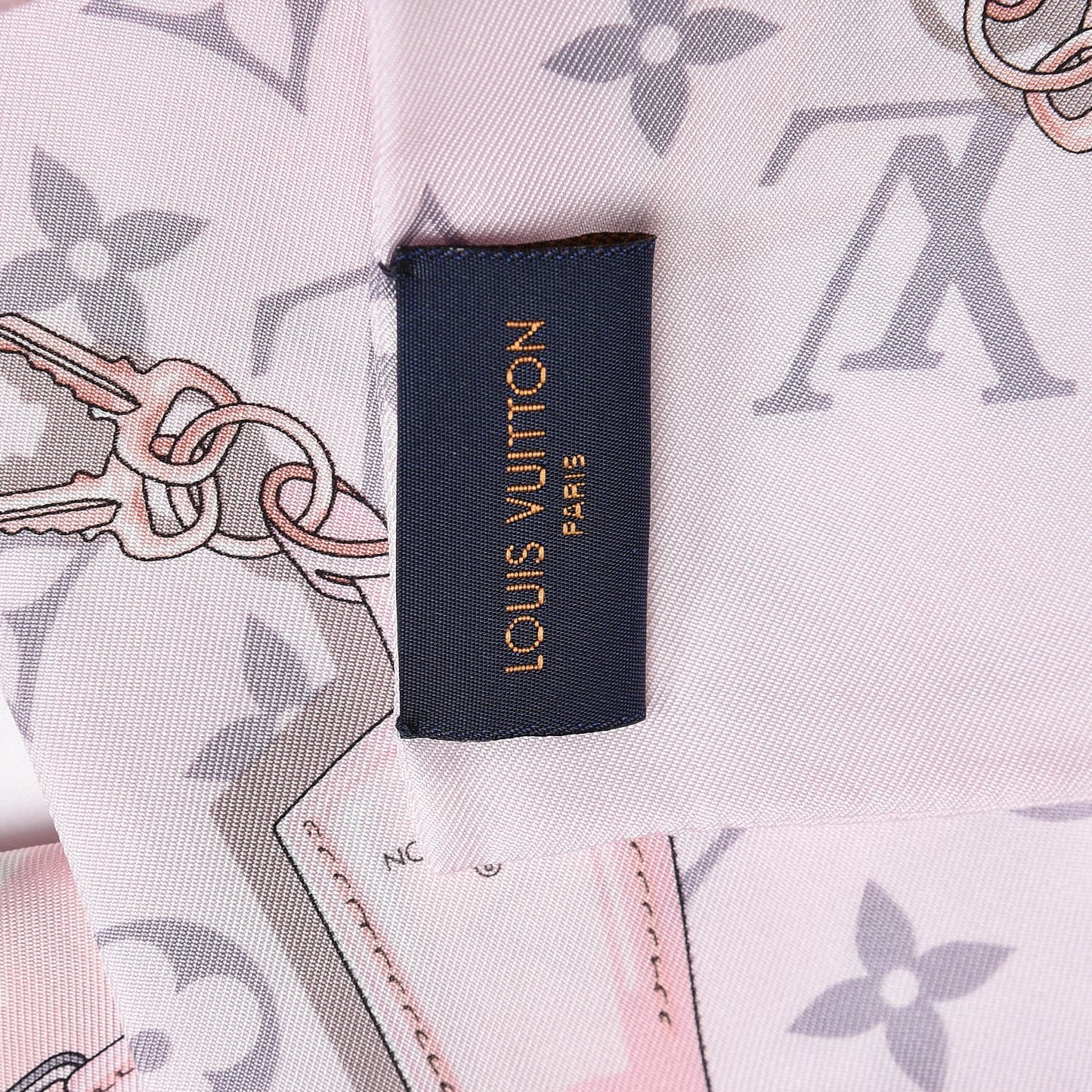 Silk Monogram Confidential Bandeau Light Pink