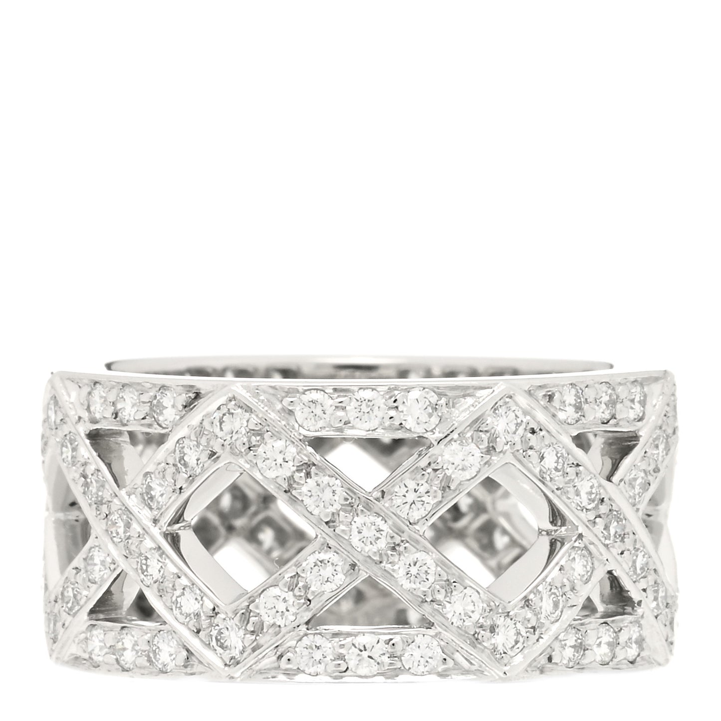 Platinum Diamond Legacy Celebration Braided Band Ring 46 3.75