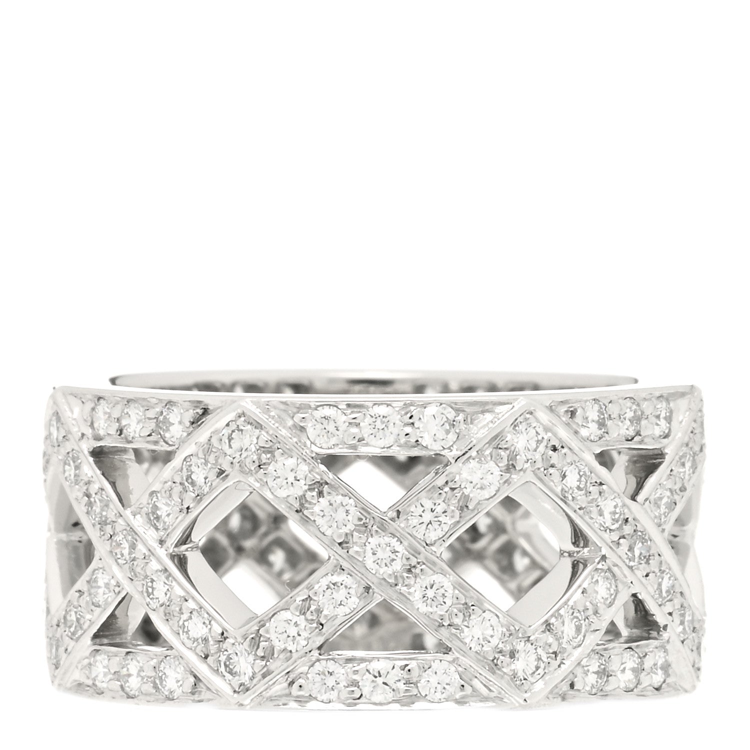 Tiffany Platinum Diamond Legacy Celebration Braided Band Ring 46 3.75 2 of 3