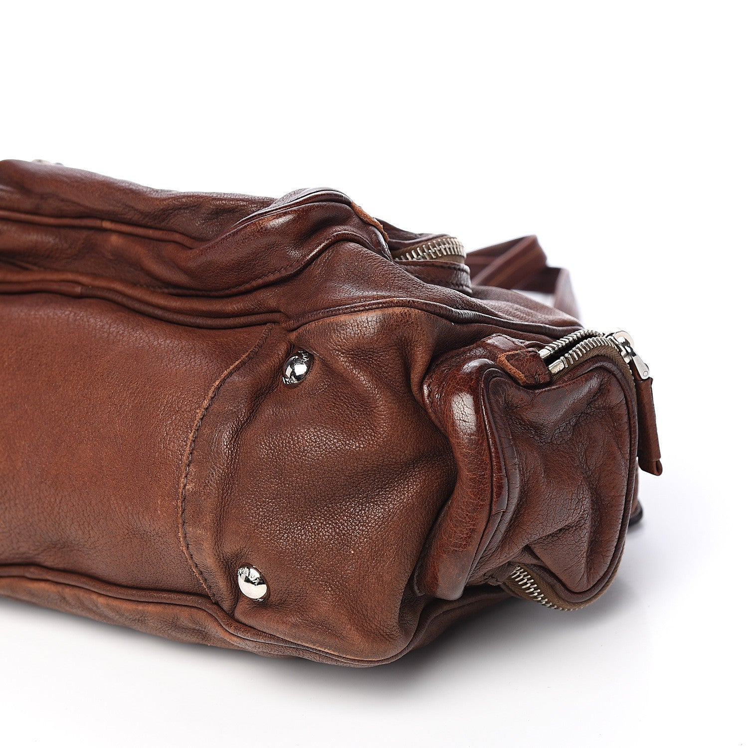 Prada Soft Calf Shoulder Bag Bruciato 8 of 9