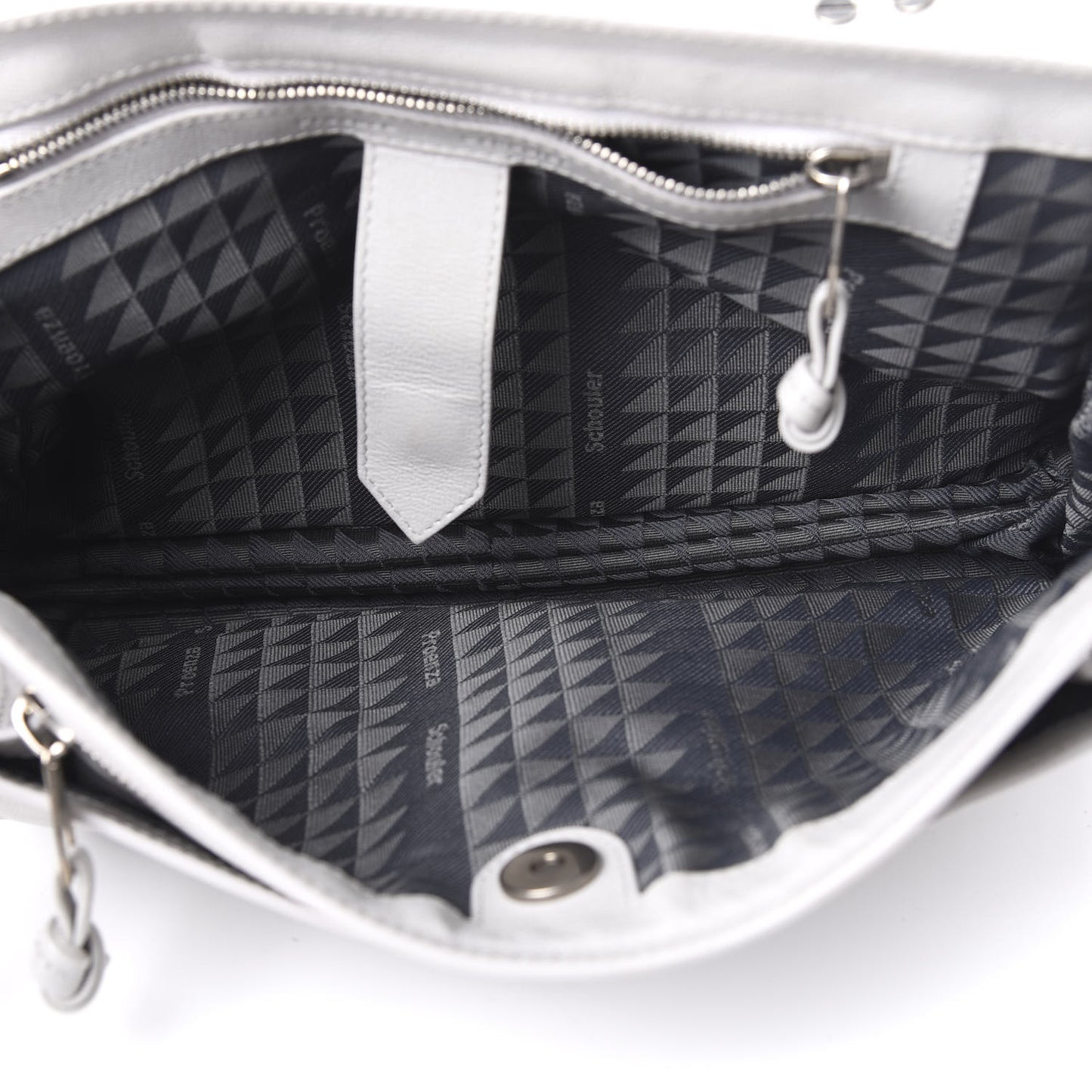 Lambskin Medium PS1 Satchel Pale Steel