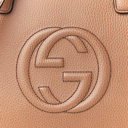 Gucci Dollar Calfskin Medium Soho Top Handle Satchel Camelia 8 of 13