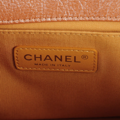 Chanel Iridescent Goatskin Quilted Medium Boy Flap Copper 6 of 7