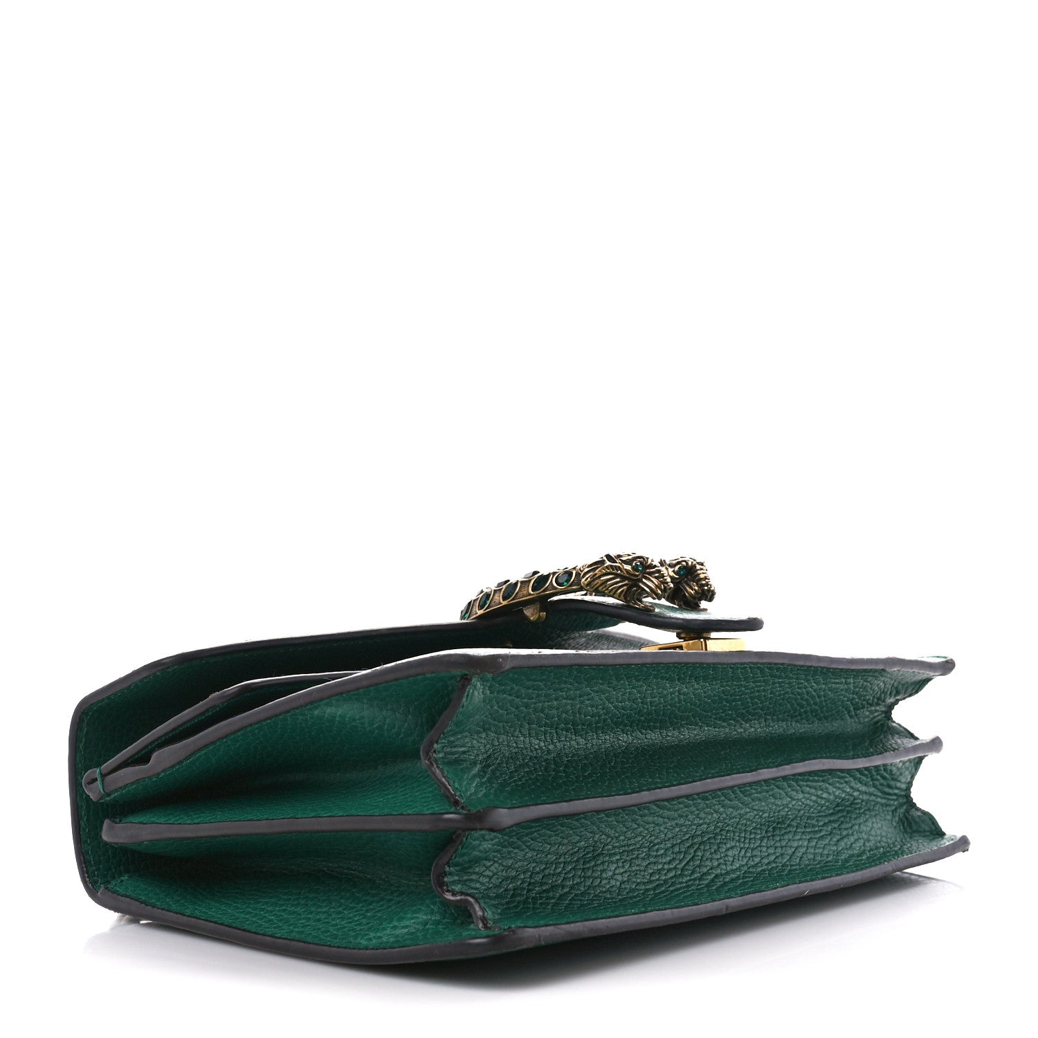 Gucci Pebbled Calfskin Small Dionysus Shoulder Bag Emerald 5 of 27